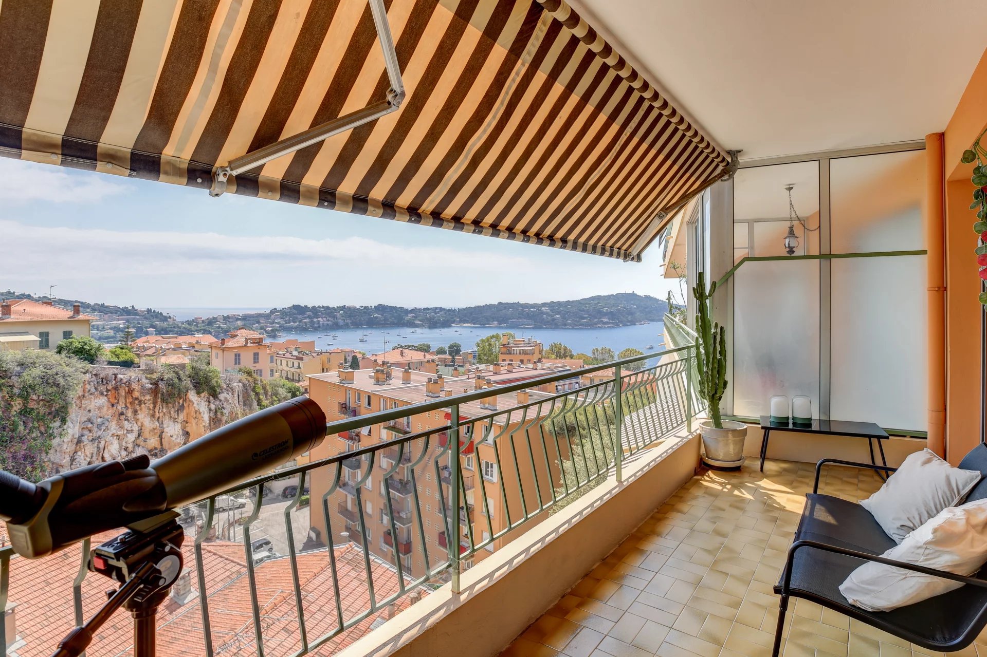 Villefranche-sur-Mer with sea views and a terrace